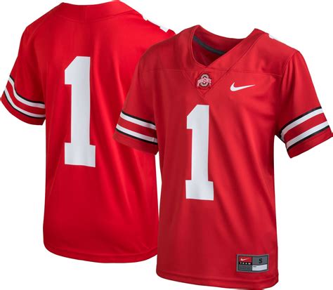 nike youth ohio state buckeyes 15 scarlet replica football jersey|ohio state youth football jersey.